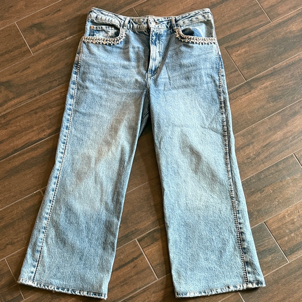 NWOT Antropology PILCRO embellished jeans